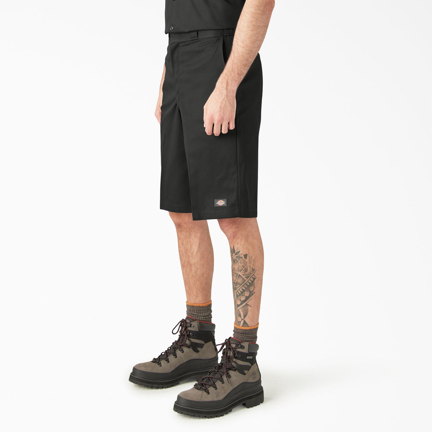 Dickies Loose Fit Flat Front Work Shorts, 13" Black