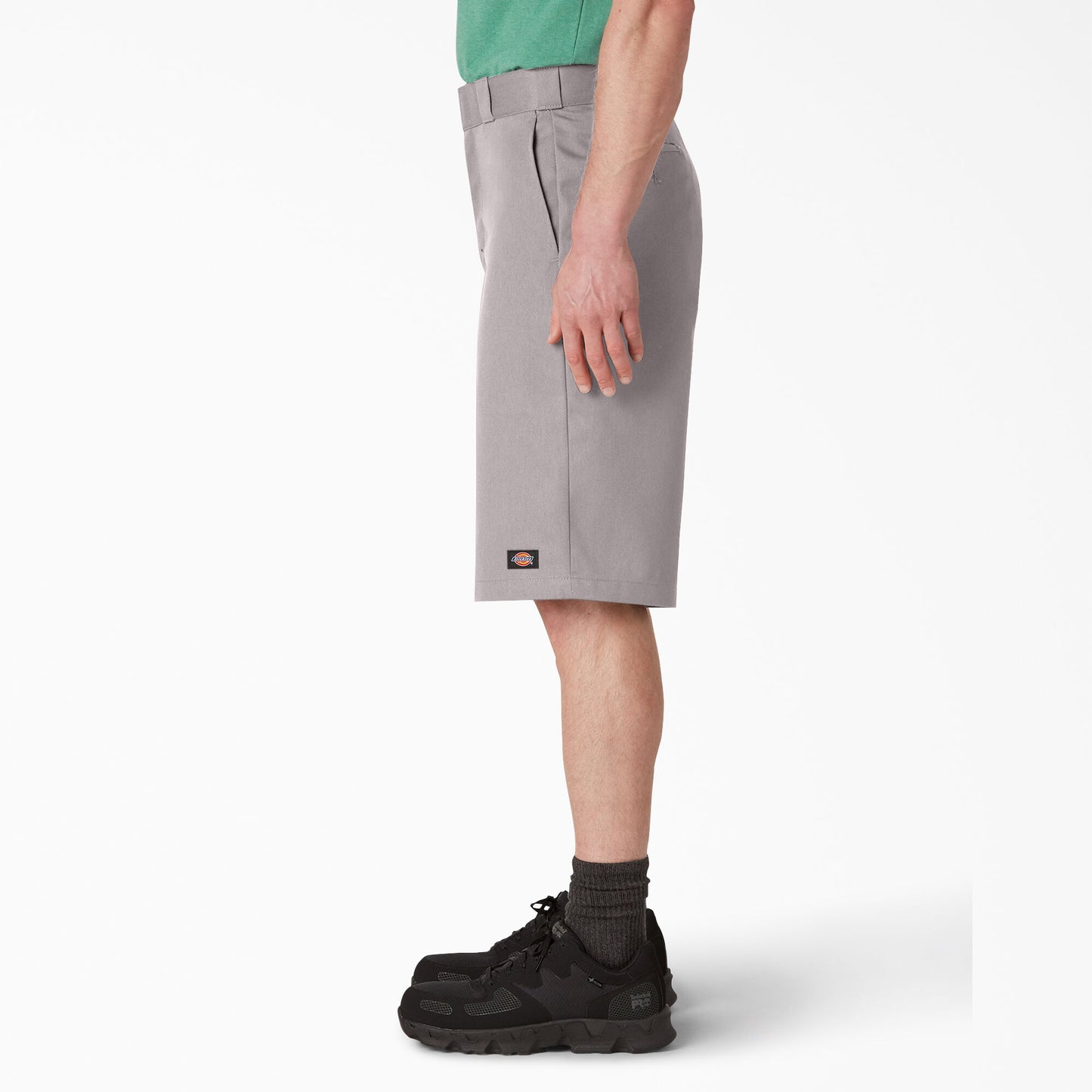 Dickies Loose Fit Flat Front Work Shorts, 13" Silver
