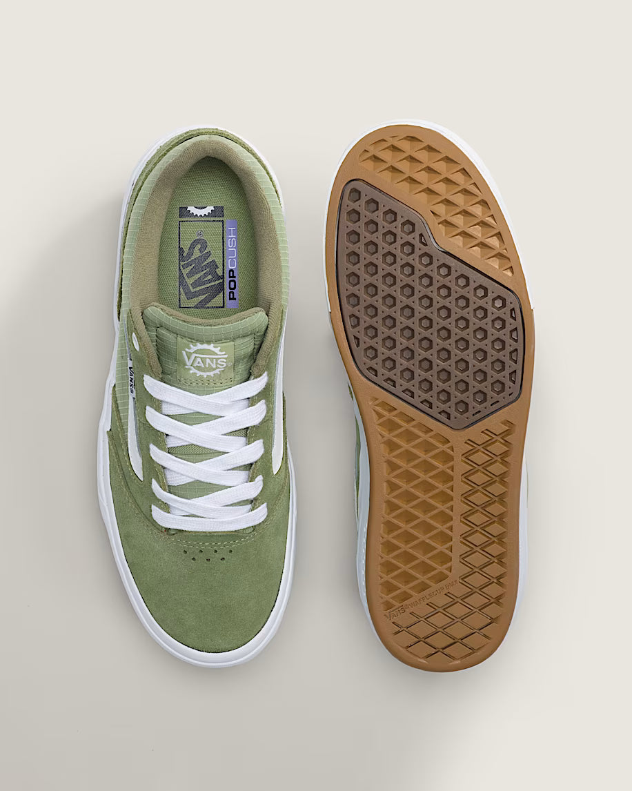 Vans BMX Proof Wafflecup Shoes Olive Green/White