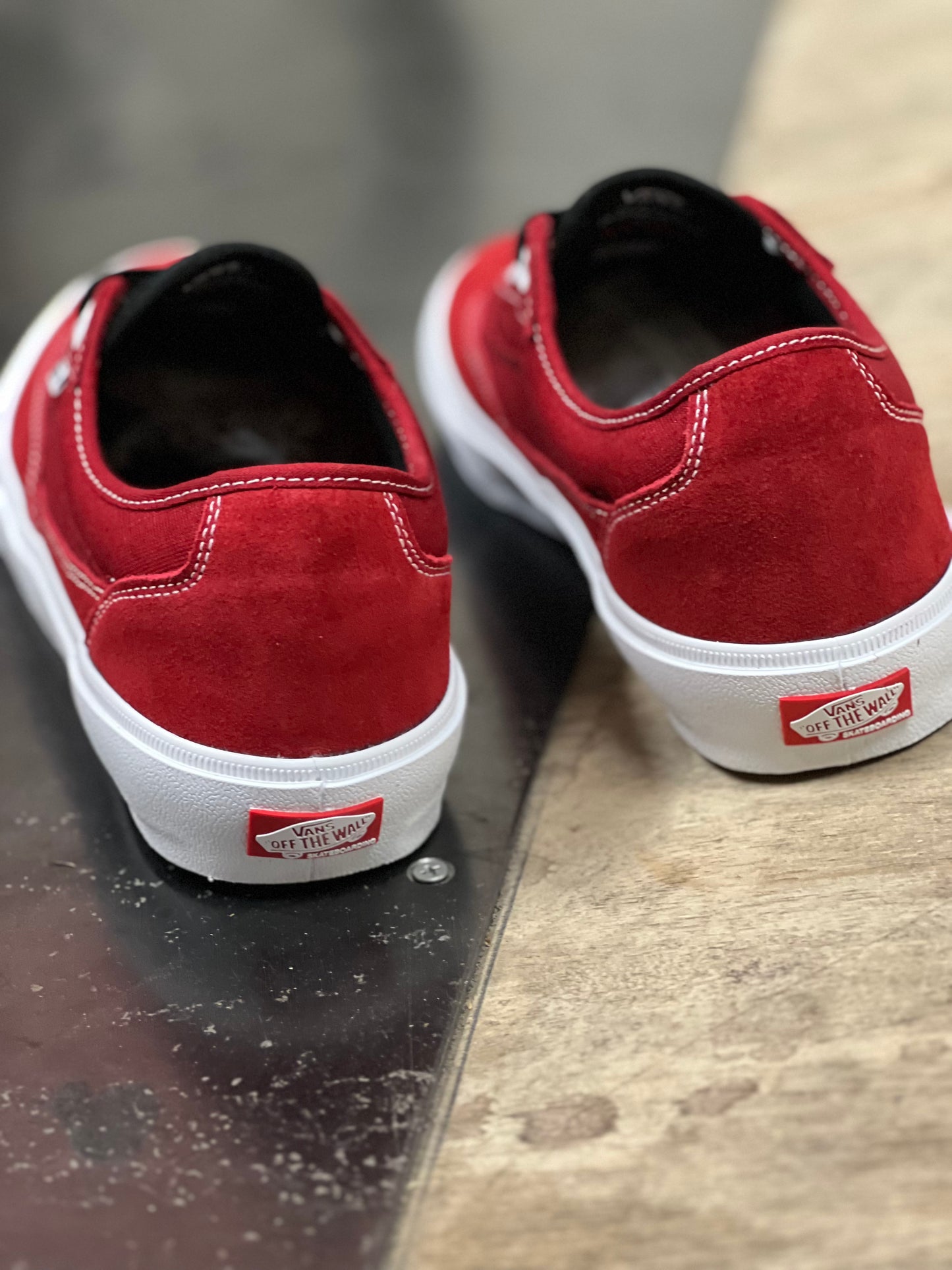 Vans Curren Caples Red/White Skate Shoe