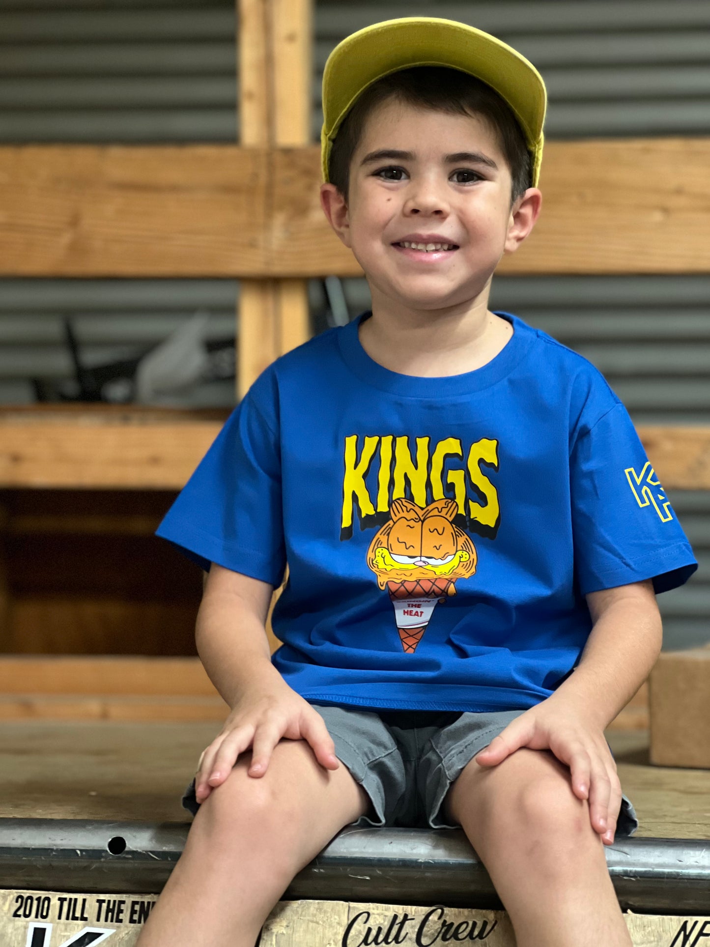 KR Bringin' The Heat Kids Tee Royal Blue