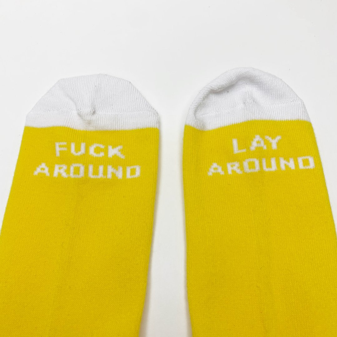 Cult Crew Big Logo Socks Gold