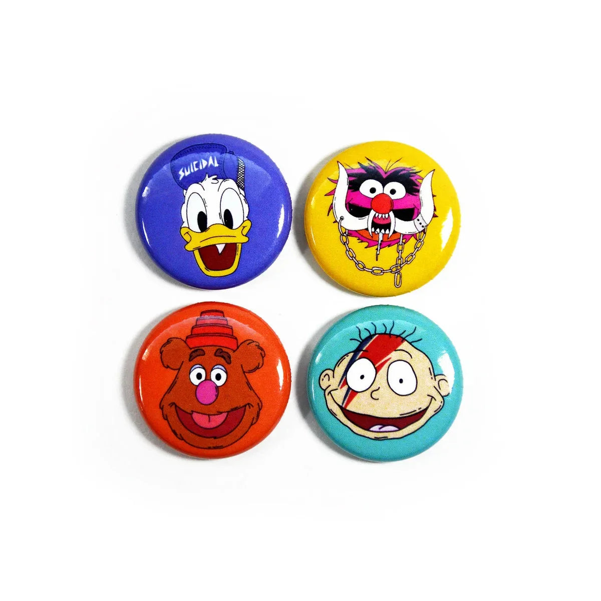 Nostalgic Button 4 Pack