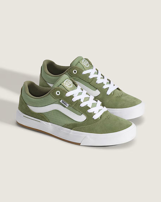 Vans BMX Proof Wafflecup Shoes Olive Green/White