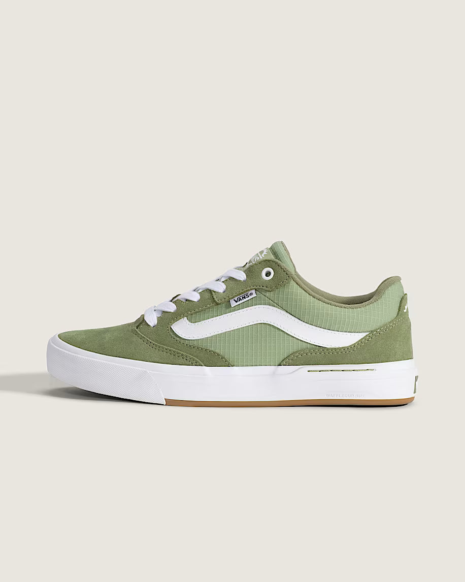 Vans BMX Proof Wafflecup Shoes Olive Green/White