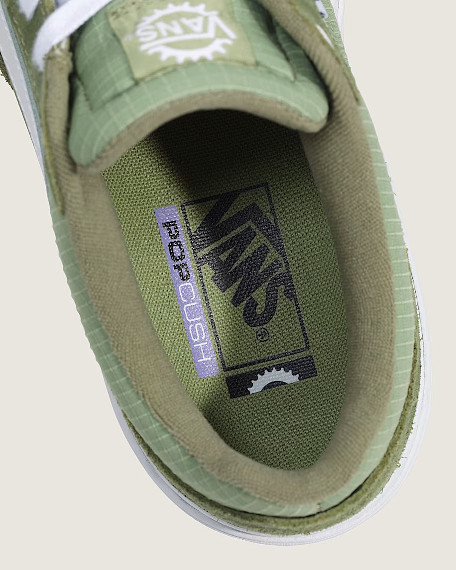 Vans BMX Proof Wafflecup Shoes Olive Green/White