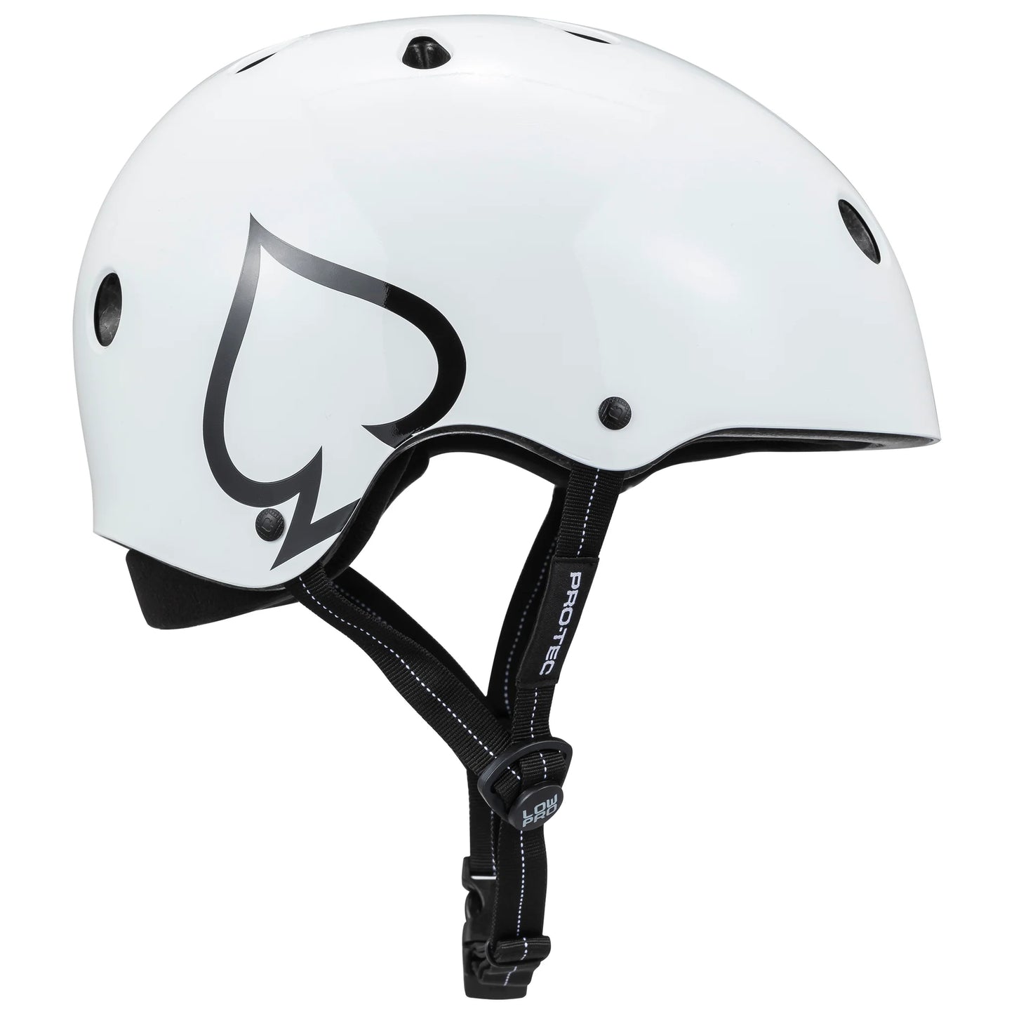 PRO-TEC LOW PRO Certified Helmet - Gloss White