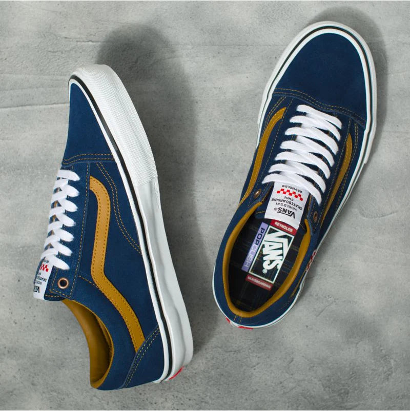 Vans Old Skool Skate Reynolds Navy/Golden Brown