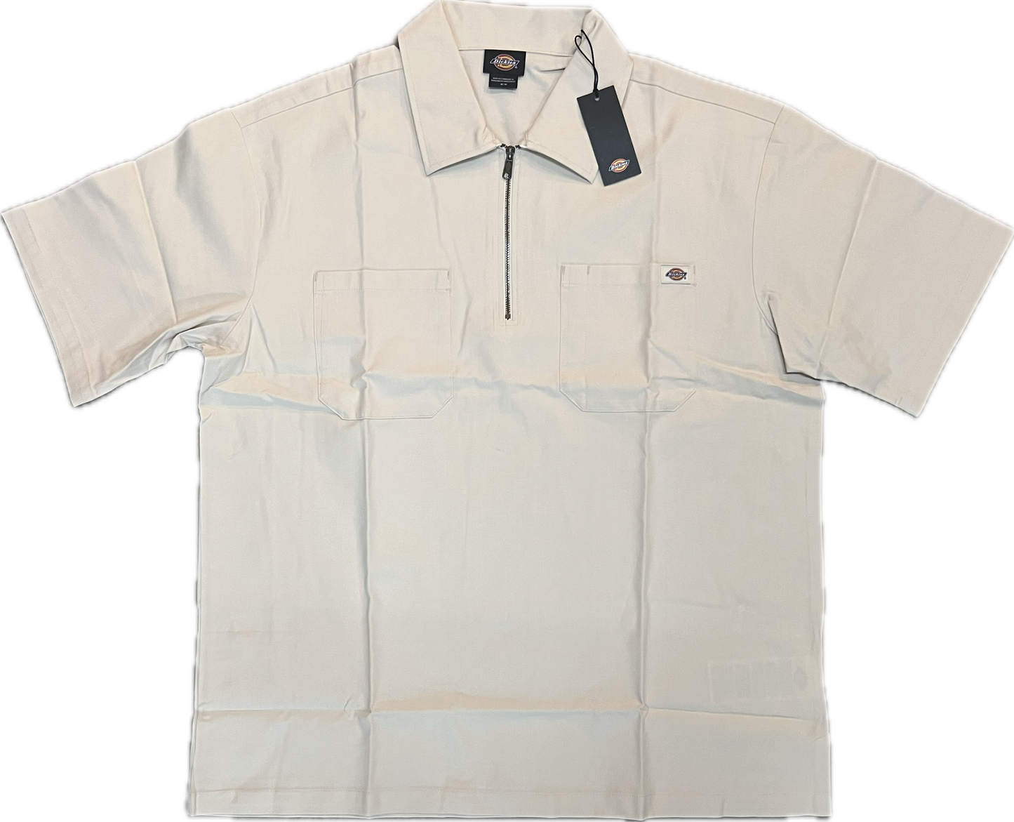 Dickies Ranch Snowcap Grey Quarter Zip Shirt