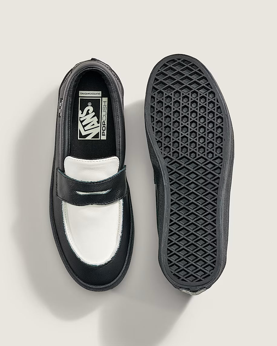 Vans Skate Loafer Shoe Black/White