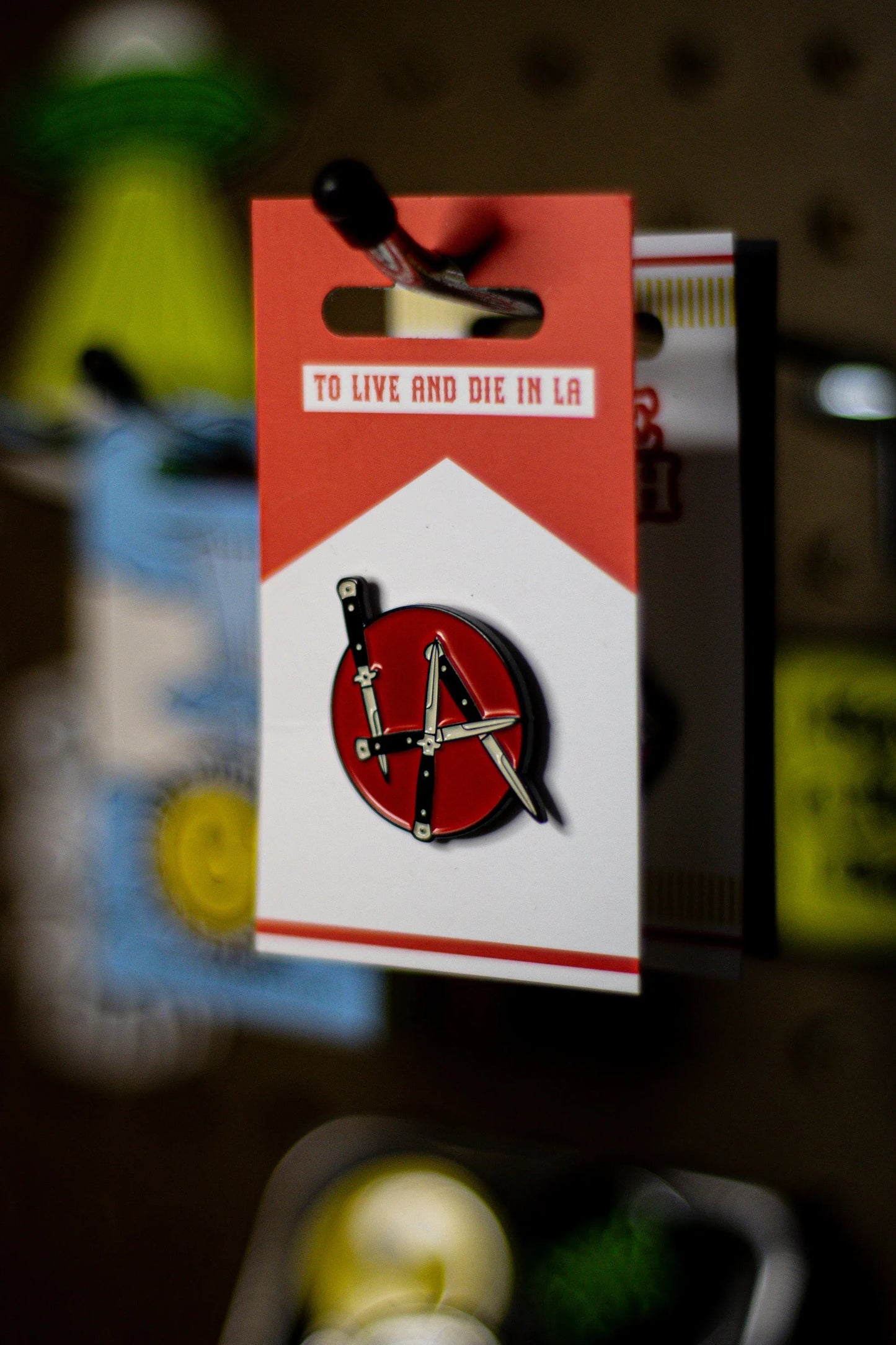 To Live and Die In LA Enamel Pin