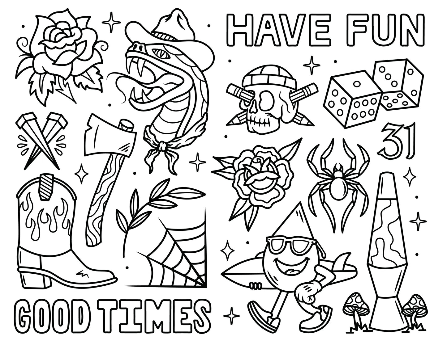 This is a Digital Coloring Book