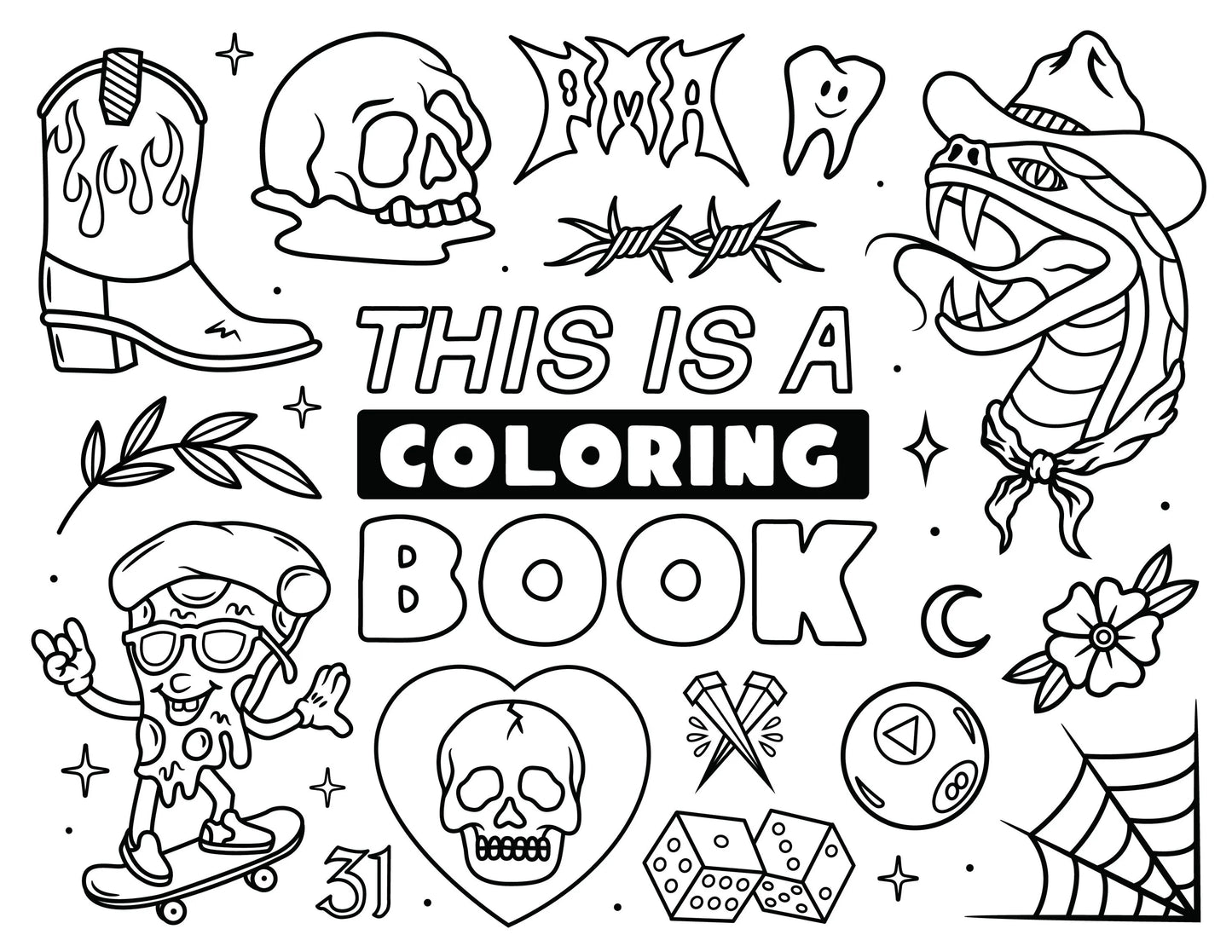 This is a Digital Coloring Book